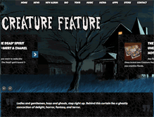 Tablet Screenshot of creaturefeaturemusic.com